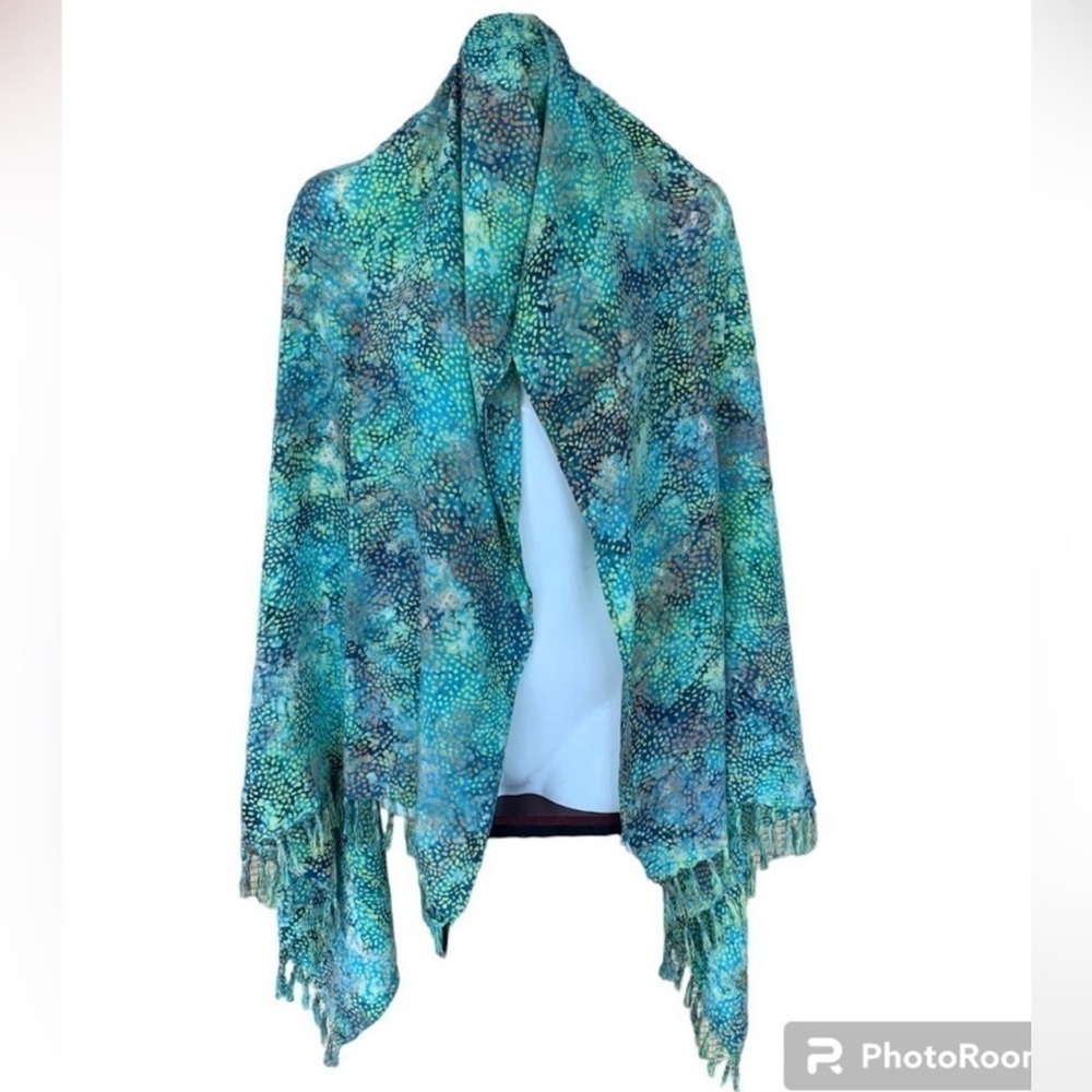 OndadeMar colorful hand dyed 100% rayon Pareo , scarf , shawl 0Z - Picture 2 of 9